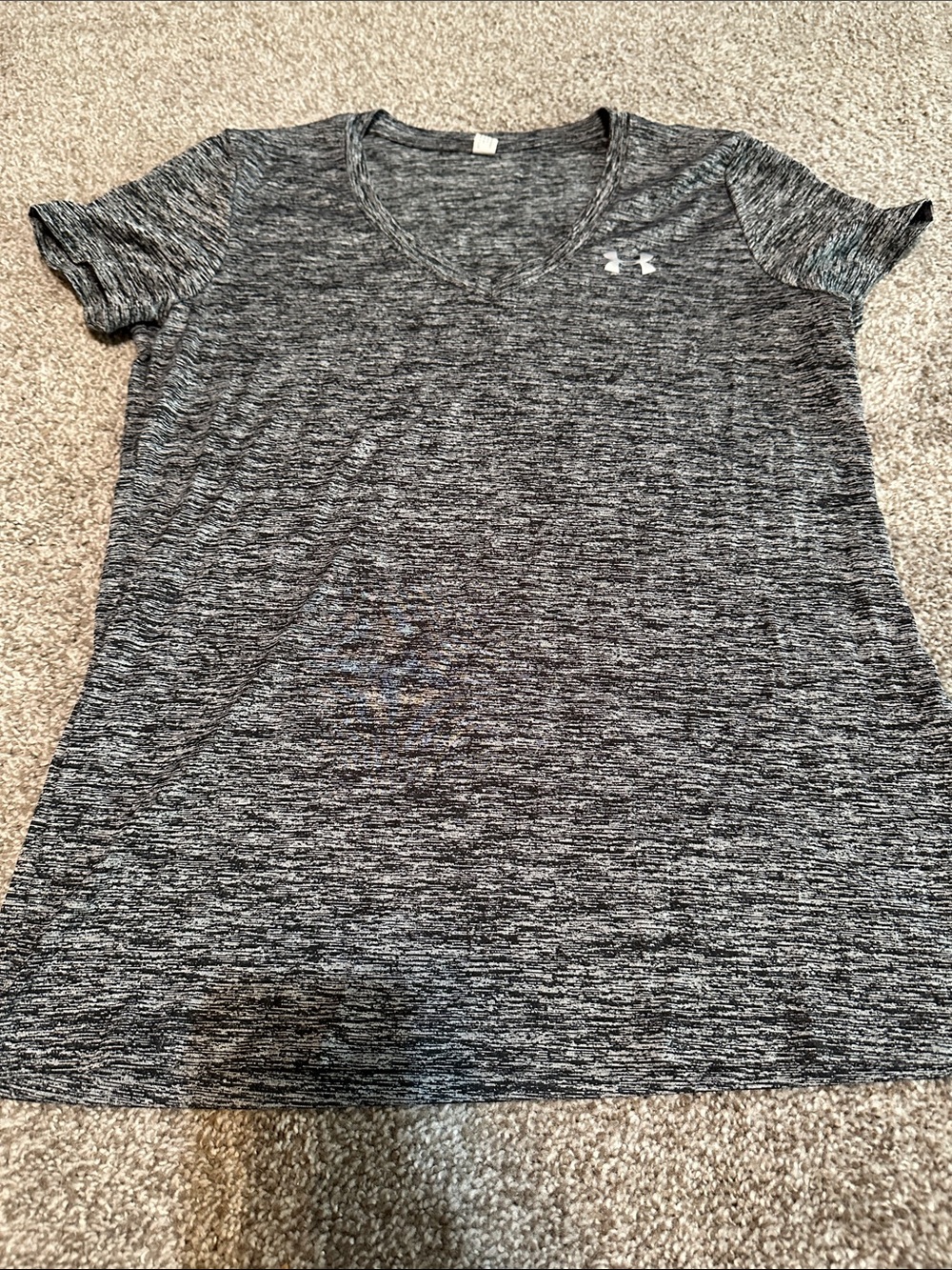 Under Armour Women’s Gray Heathered Short-Sleeve Performance Tee
